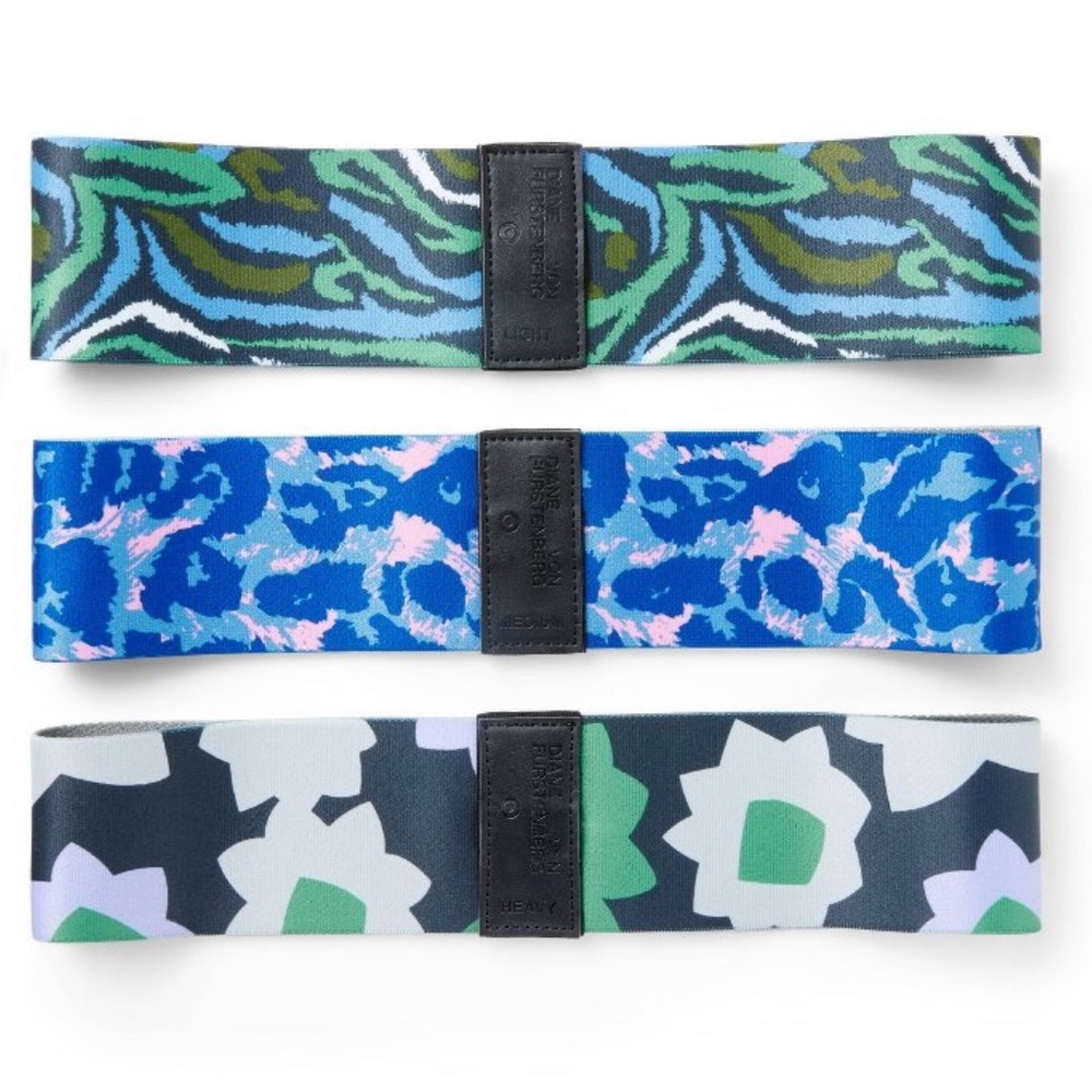 Flower Power/Signature Leopard/Disco
Zebra 3pk Resistance Bands - DVF for Target